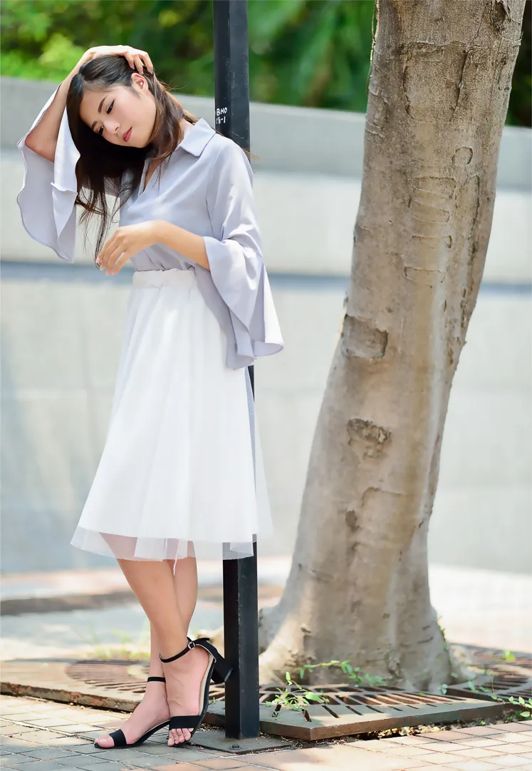 [Mzsock] NO.145 Fang Weizhen’s elegant long skirt with high legs street photography#[105P]-83