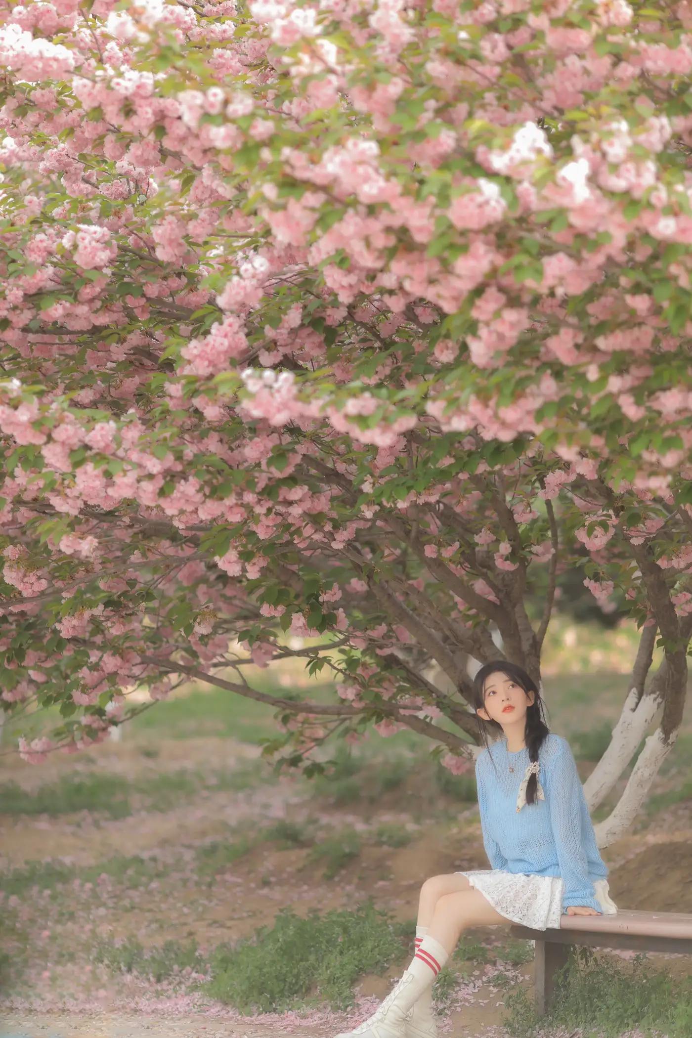 [YITUYU] 2022.06.22 Vol.1252 – Pink Blue Evening Cherry Blossoms Yang Yimo#[29P]-24